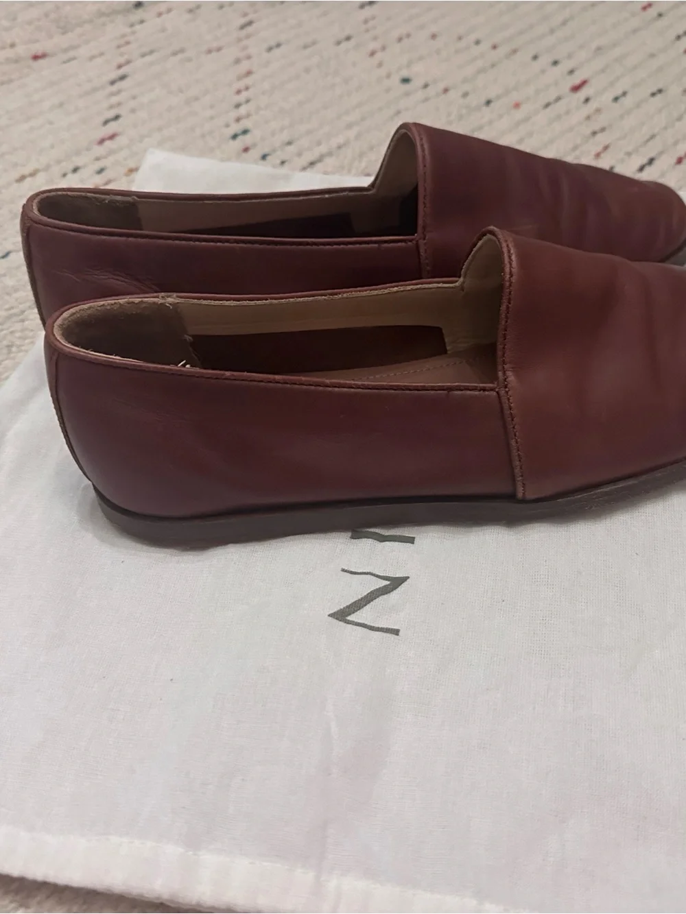 Nisolo Men's Burgundy Leather Slip-On Loafers - Classic Maroon